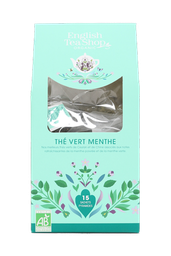 [59547] Thé Vert Menthe Bio 15 sachets pyramides x6 ETS