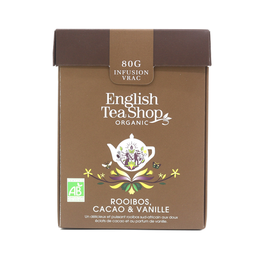 Rooibos Cacao &amp; Vanille Bio 80g vrac x6 ETS