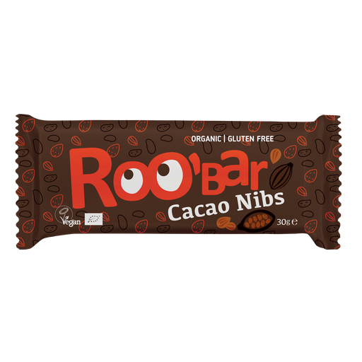 [77949] Barre Energétique Eclats de Cacao Bio 30g x20 Roo'bar