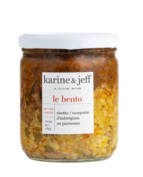 [39786] Bento Risotto d'Aubergines au Parmesan Bio 330g x6 Karine &amp; Jeff