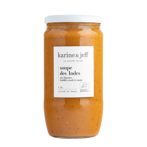 Soupe des Indes Bio 0,78L x6 Karine &amp; Jeff