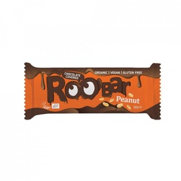 [87415] Barre Cacahuètes Enrobée de Chocolat Bio 30g x16 Roo'bar