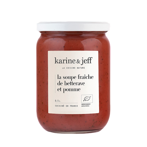 [30905] Soupe fraîche Betterave et pomme Bio 0,5L x6 Karine & Jeff