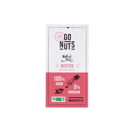 [U02GONUTS] Dépliant recettes pour le petit déjeuner Go Nuts