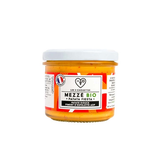 [41570] Mezzé Patate douce piment d'Espelette aop Bio 100g x12 Les 3 Chouettes
