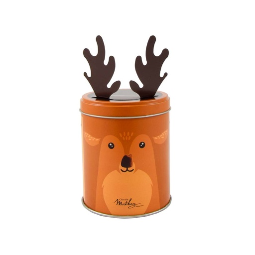 [23010] Boite Renne Truffes Pétillantes 100g x8 Mathez