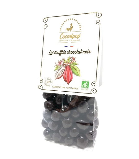 [87411] Soufflés Chocolat au noir Bio 100g x9 Cocoripop