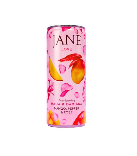 [22516] Boissons finement pétillante Mangue, Poivre & Rose - Love 25cl x24 Jane