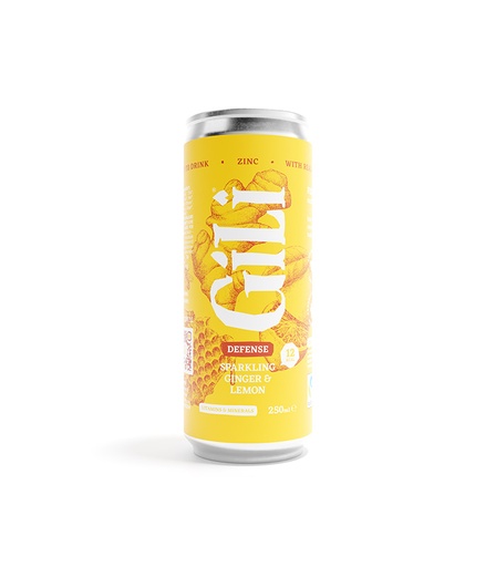 [31816] Prêt à boire Curcuma Gingembre en canette bio 25cl x12 Gili
