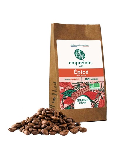 [15425] Café EPICE 200g GRAINS Bio x6 Empreinte