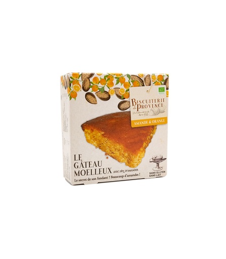 [82420] Mini Gateau moelleux Amandes et Orange Bio 110g x13 Biscuiterie de Provence