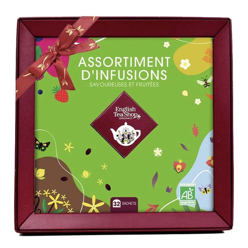 [69140] Coffret Assortiment d'infusions Bio 32 sachets x6 ETS