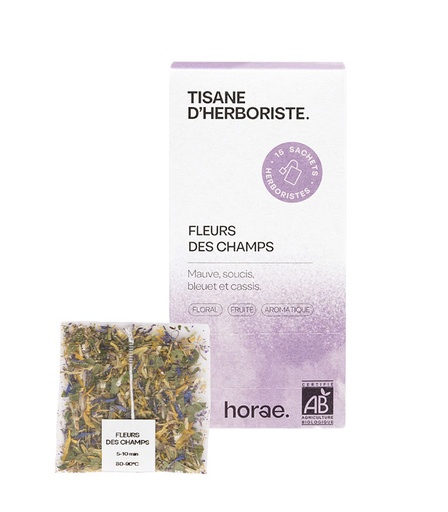 [50660] Tisane d'herboriste Bio - Fleurs des champs 15 sachets x6 Horae